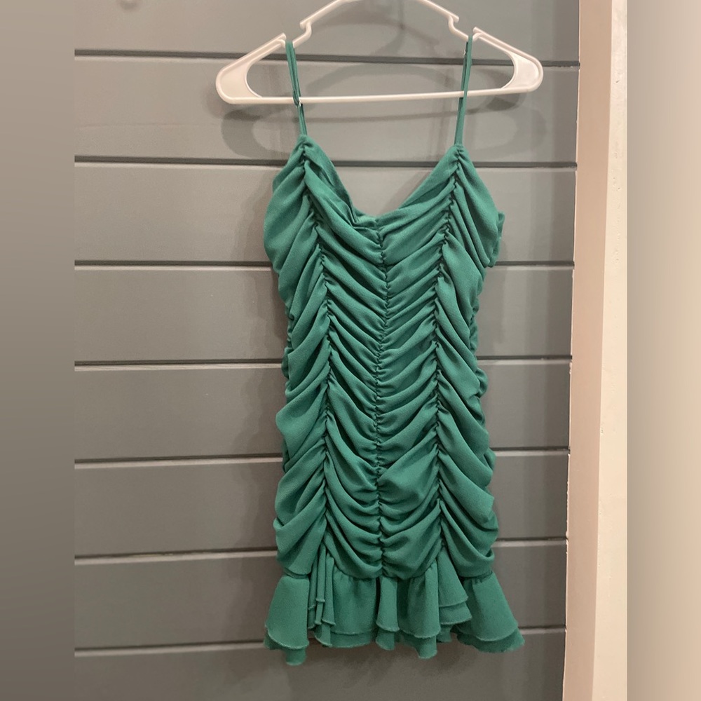 emerald green lucy in the sky dress.